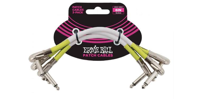 Ernie ball 6052 cable patch blanco 15 cm