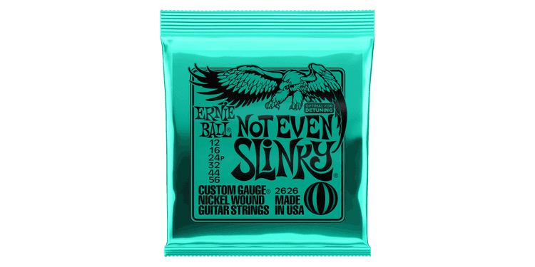 Ernie ball 2626 slinky not even cuerdas para guitarra electrica 12-56