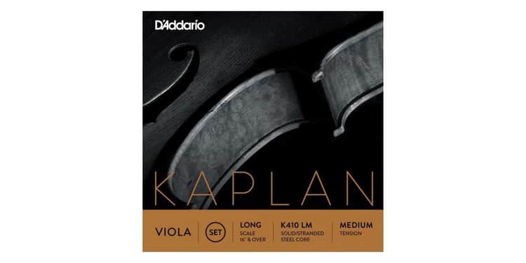 D´addario ka410 juego de cuerdas kaplan amo para viola, escala larga, tensión media