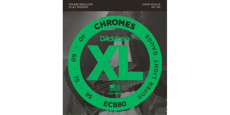 D´addario ecb80 chromes bass cuerda para bajo