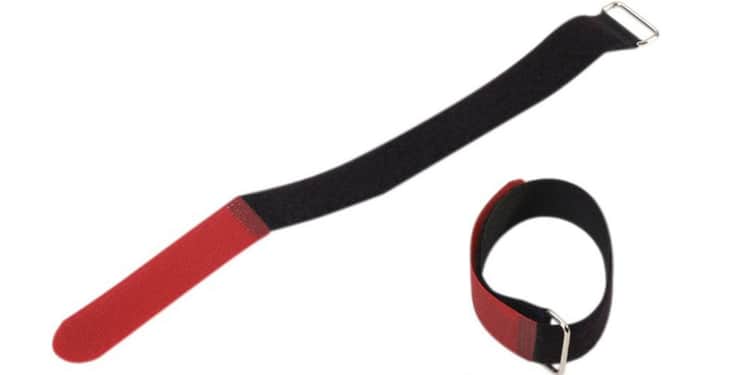 Adam hall vr 1616 red bridas velcro 160 x 16 mm rojo paquete de 10 unidades