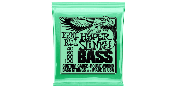 Ernie ball 2841 hyper slinky bass cuerdas de bajo 40-100