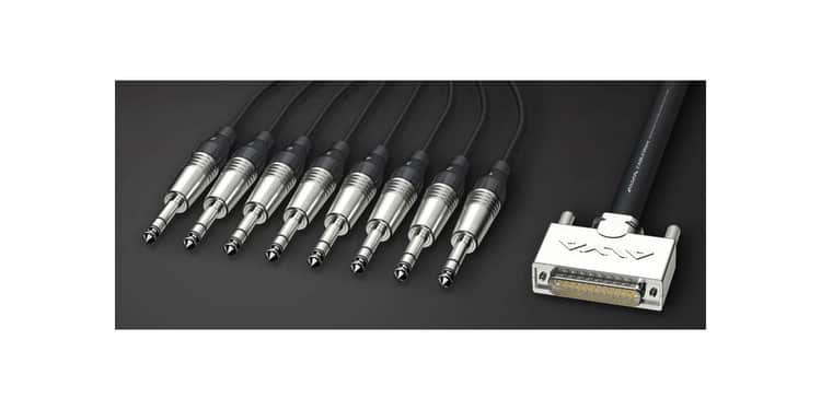 Alva ai25-8t pro5 cable analógico d-sub25 macho a 8 trs estéreo de 5 metros