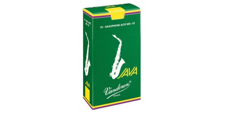 Vandoren caja 5 cañas saxo tenor vandoren java 3 caja verde