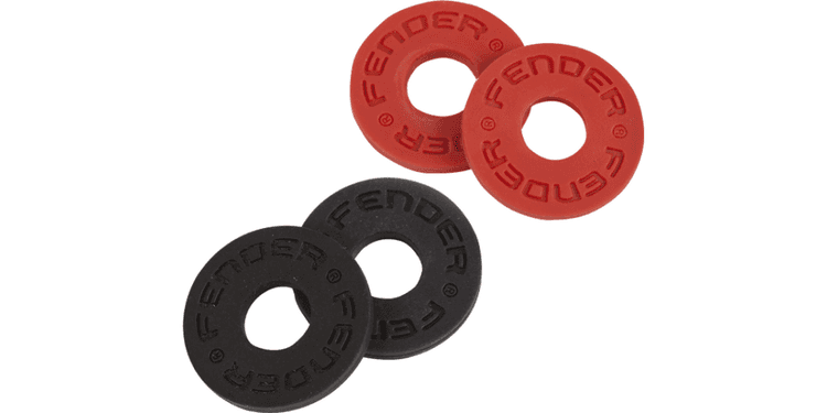 Fender strap blocks black-red set 4 unidades