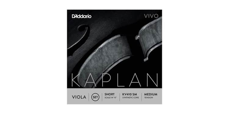 D´addario kv410 juego de cuerdas kaplan vivo para viola, tensión media, escala corta