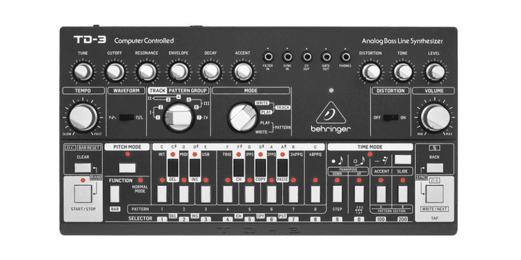 Behringer td-3-bk sintetizador analogico black