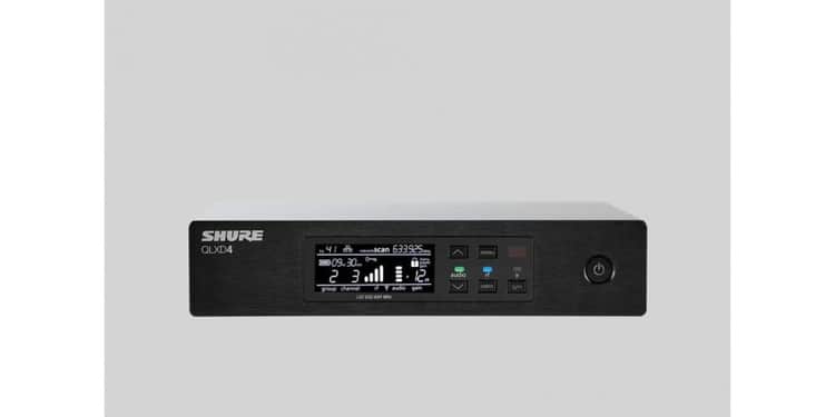 Shure qlxd4 g51 receptor inalámbrico digital diversity con encriptación