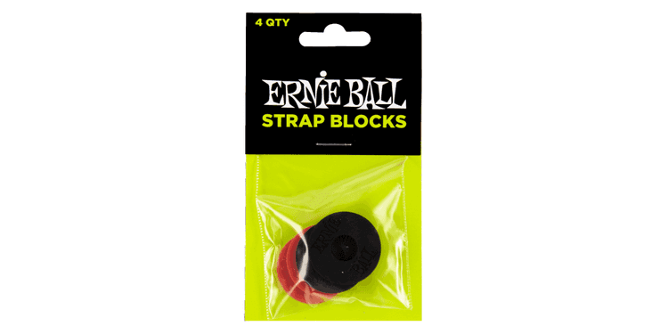 Ernie ball 4603 strap blocks enganche correa rojo / negro