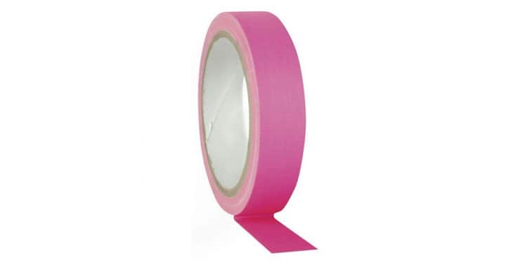 Showtec gaffa tape neon pink 25mtr 19mm 90682