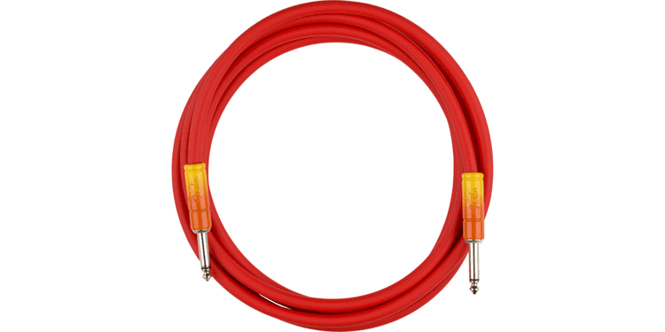 Fender 10 ombré instrument tequila sunrise cable para guitarra 3 metros