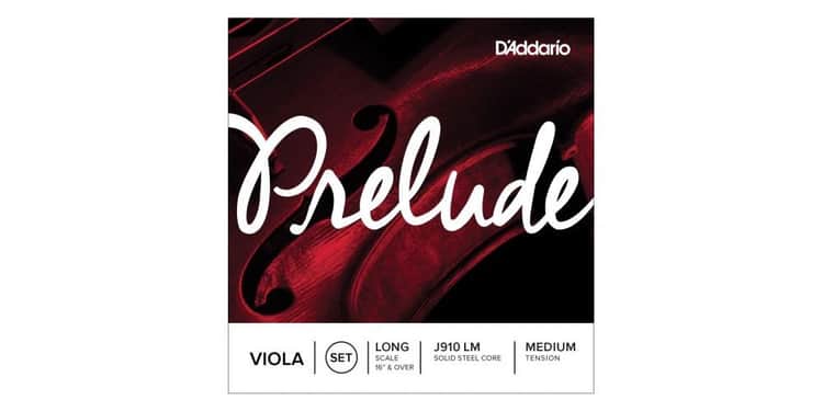 D´addario j910 cuerdas para viola escala larga, tensión media