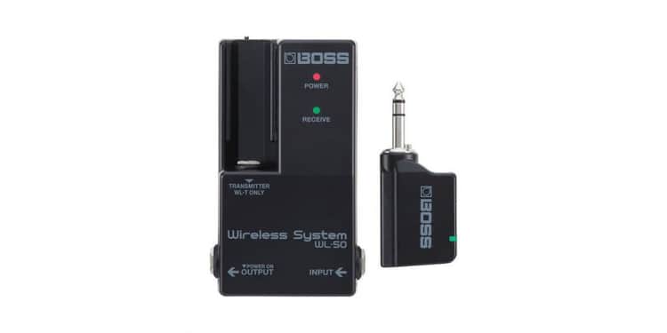 Boss wl-50 sistema inalámbrico plug-and-play para pedaleras