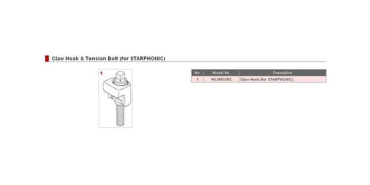 Tama mch90src tensor completo claw hook para caja starphonic