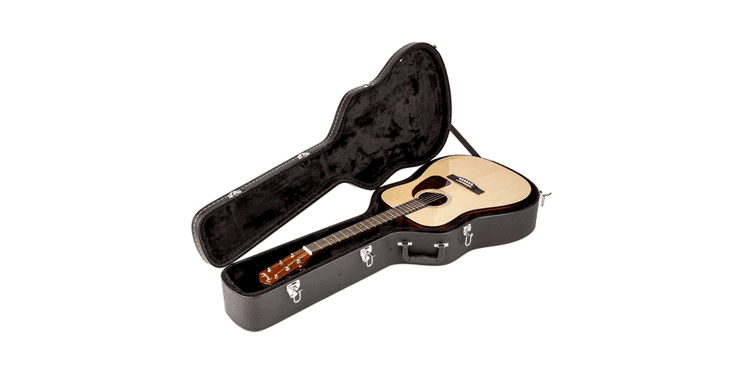 Fender flat-top dreadnought acoustic funda estuche de guitarra negro