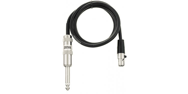 Shure wa302 cable jack/ta4f de 0,75m para conectar instrumentos a emisores de petaca