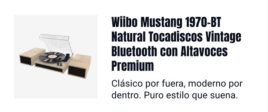 Ofertas del Prime Music Days Wiibo Mustang 1970-BT Natural