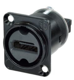 Neutrik NA HDMI-W-B Salida HDMI en caja negra en forma de D