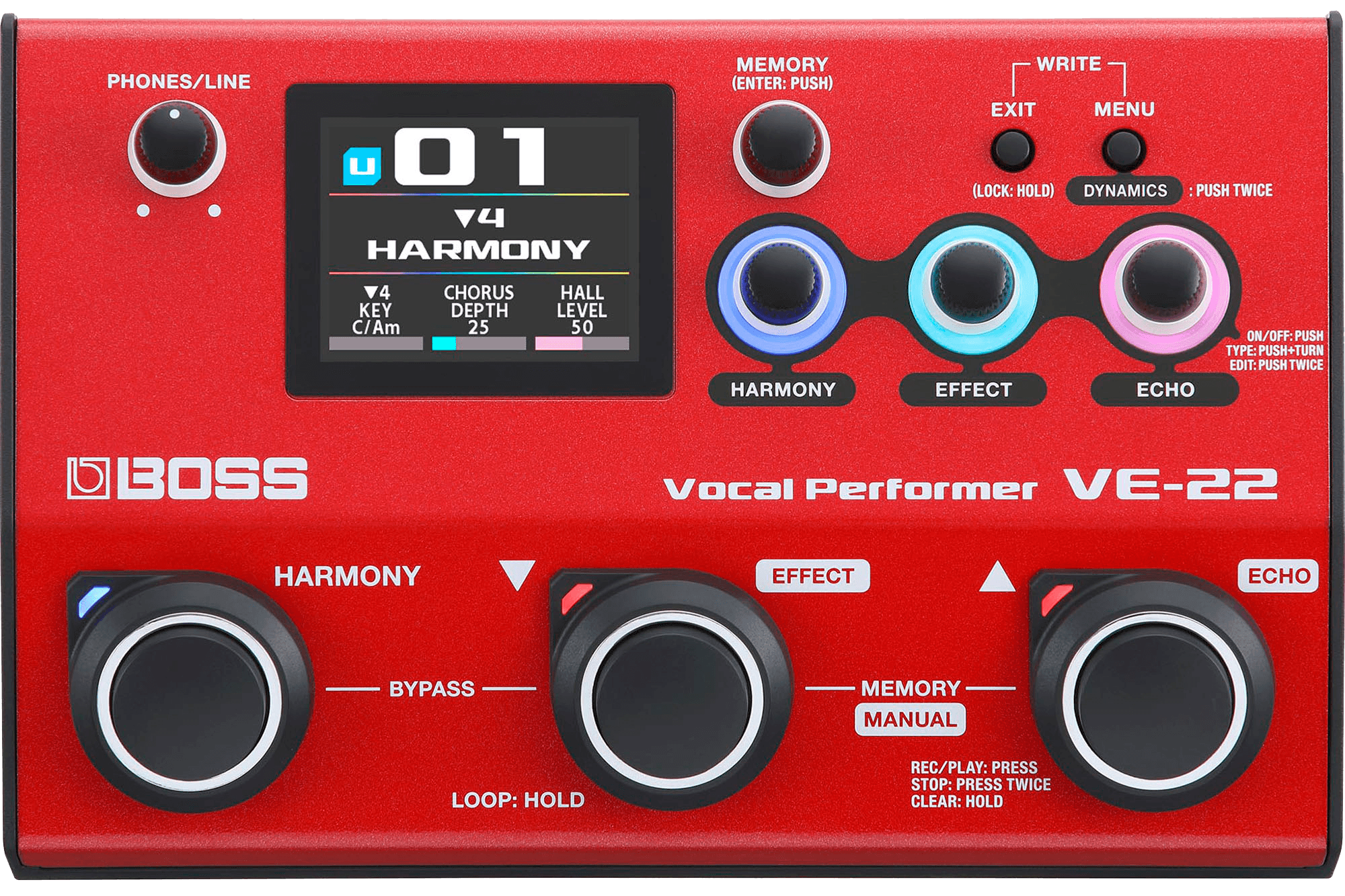 Boss VE-22 Pedal Procesador de Voz