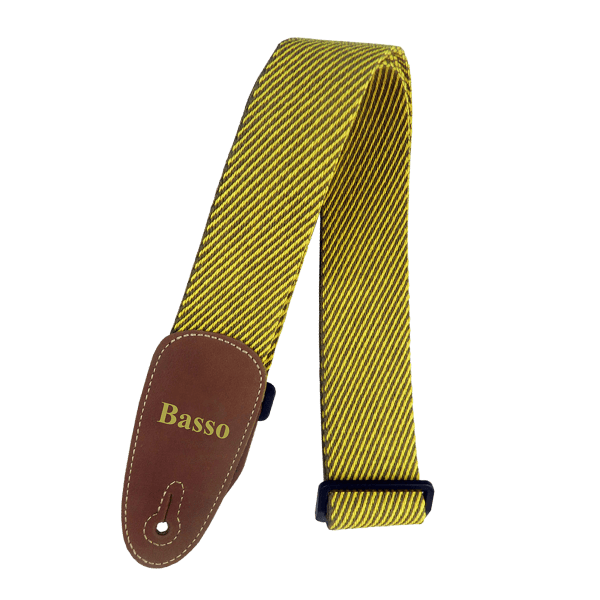 Basso EX04 Correa Para Guitarra Y Bajo Serie Extravagancia Tweed Amarillo