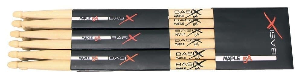 Gewa F822040 Baquetas Basix Arce 5A. Pareja Baquetas