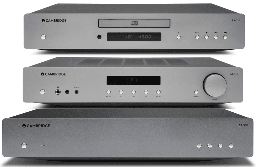 Cambridge Audio AXA35 Amplificador Estereo + AXC35 Compact disc + AXN10 Reproductor Red