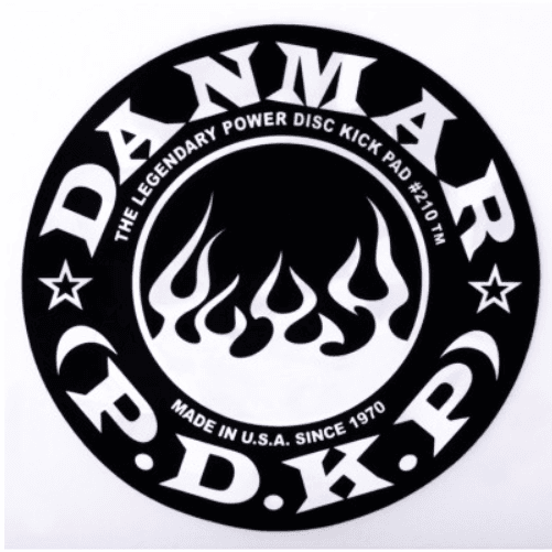 Danmar Percussion Bass drum impct pad flame Refuerzo para parche de bombo