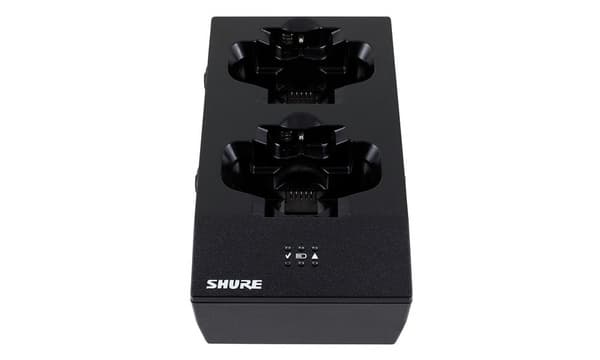 Shure SBC200-E Cargador doble Dock. Carga 2 baterías Ion-Litio y / o 2 transmisores de mano