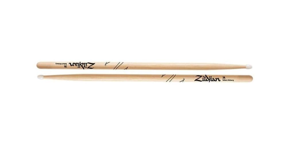 Zildjian 7ANN Baquetas 7A Hicory Natural Nylon 7ANN