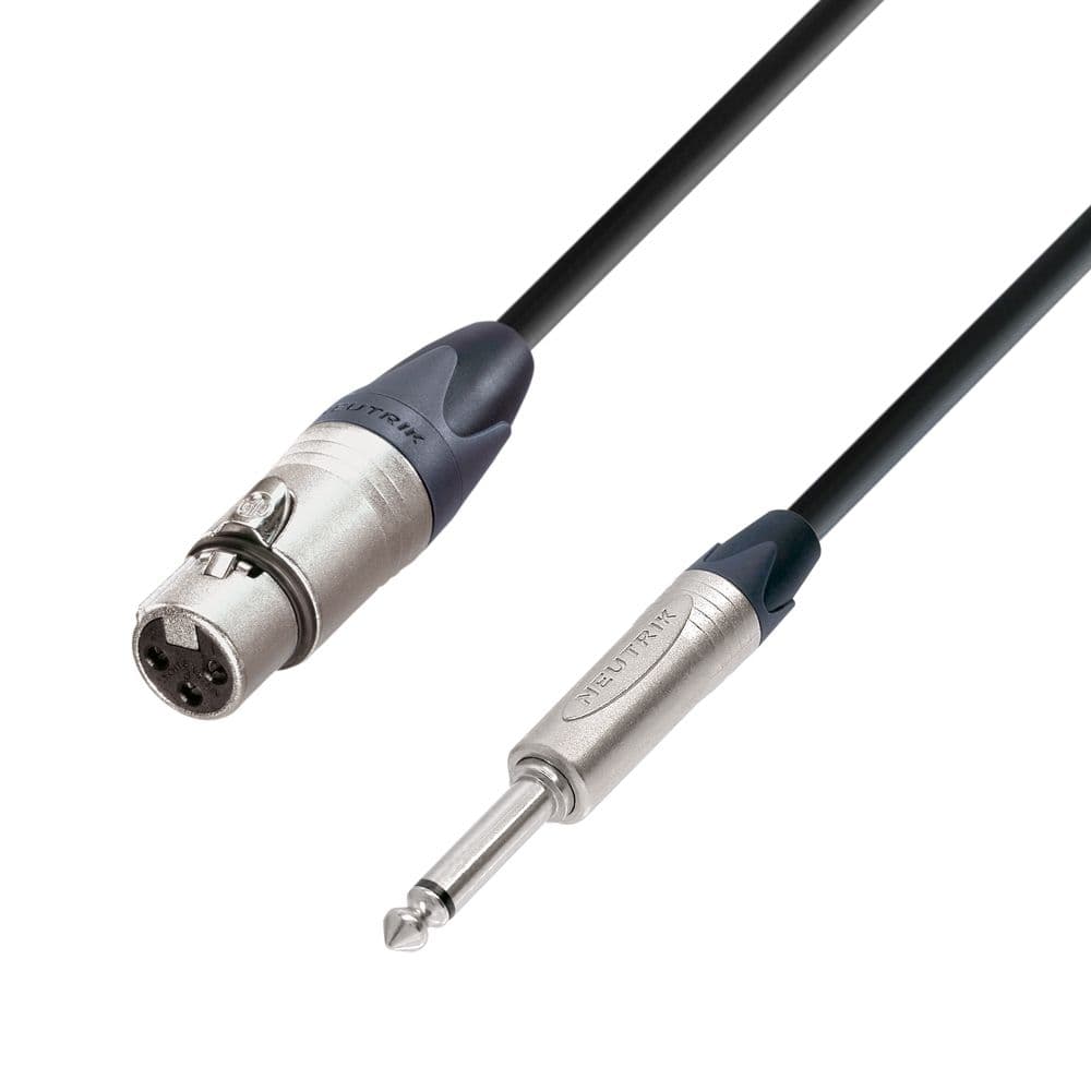 Adam Hall K5 MFP 0500 Cable de Micro de XLR hembra a Jack 6,3 mm mono 5 m