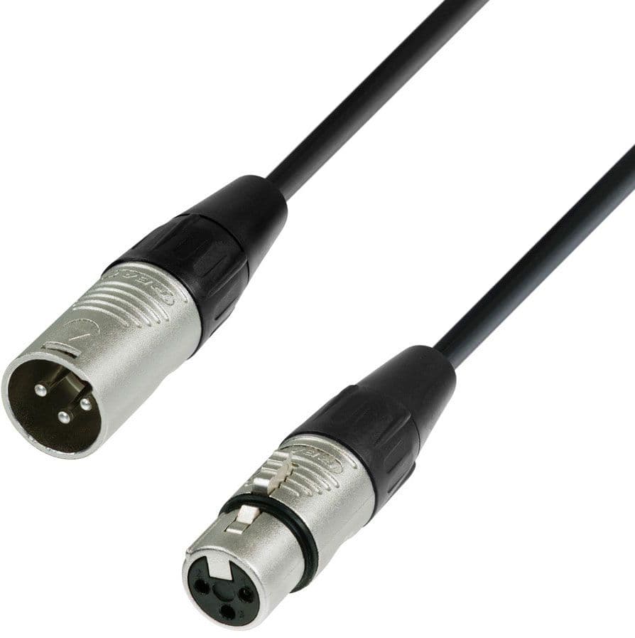 Adam Hall K4MMF1500 Cable de Micro REAN de XLR macho a XLR hembra 15 m
