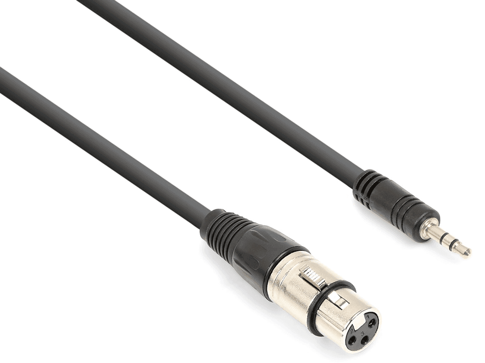 Vonyx Cable Xlr Hembra a Mini-Jack 3.5 Stereo 0.5m 177748