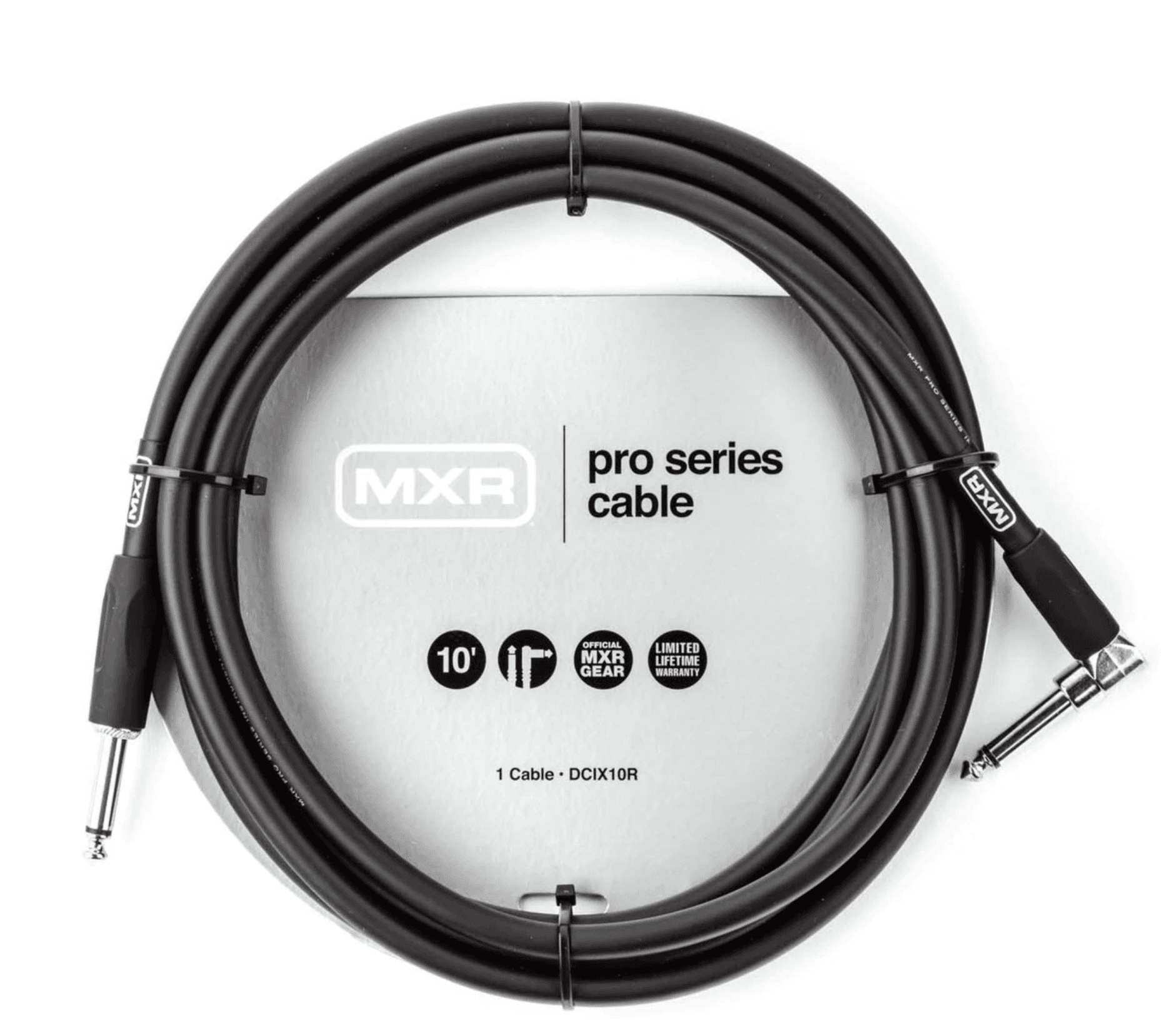 Mxr DCIX10R Jack / Jack Acodado Cable Para Instrumento 3m