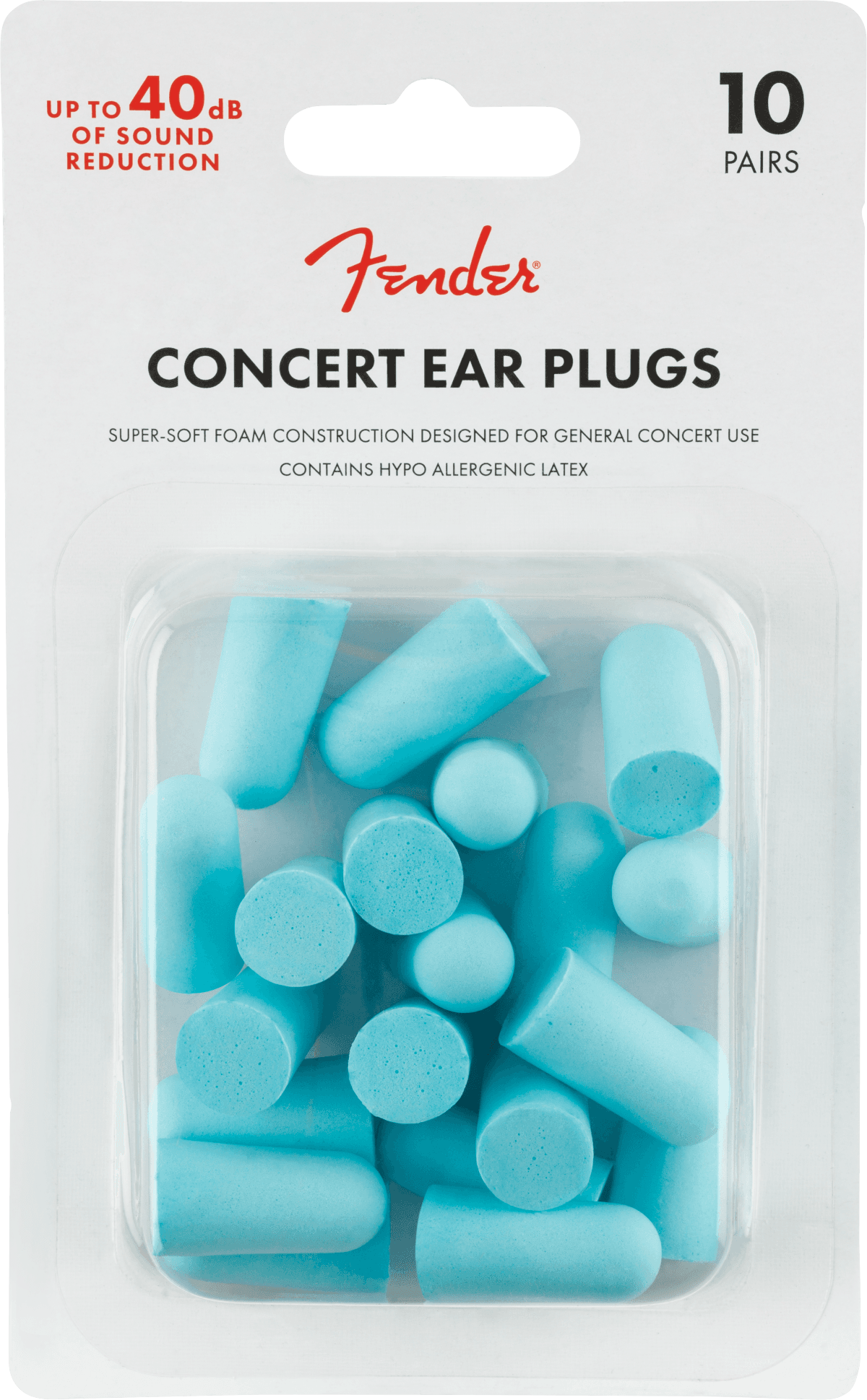 Fender Concert Ear Plugs Daphne Blue Set 10 Unidades