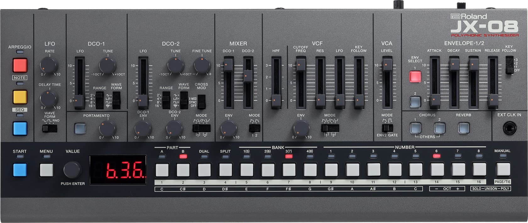 Roland JX-08. Módulo Sintetizador Compacto