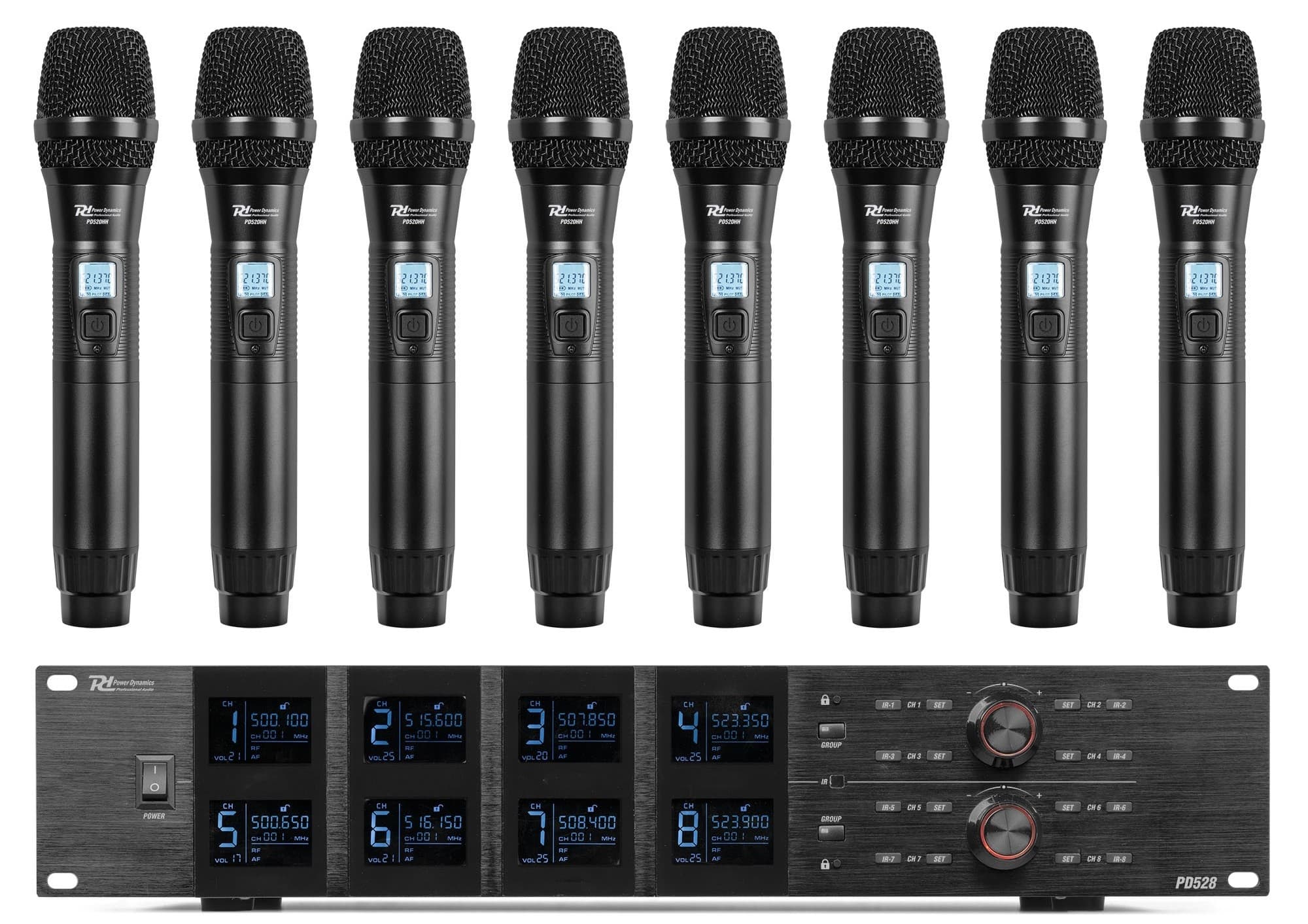 Power Dynamics PD528 Set Micrófonos Inalámbricos