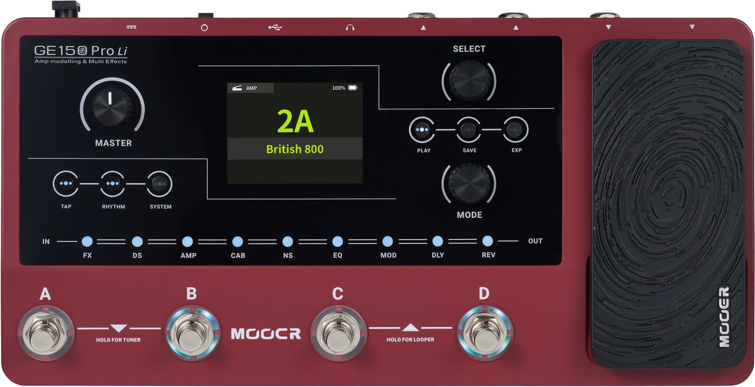 Mooer GE150 PRO LI Pedalera Multiefectos