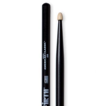 Vic firth 5bb hickory american classic black wood baquetas