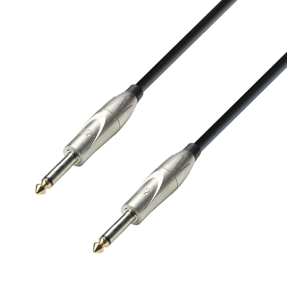 Adam Hall K3 IPP 0300 Cable de Instrumento de Jack 6,3 mm Mono a Jack 6,3 mm Mono. 3 metros