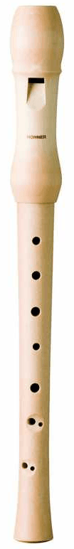 Hohner 9534 Flauta soprano Madera Arce Digitación Barroca 2 piezas