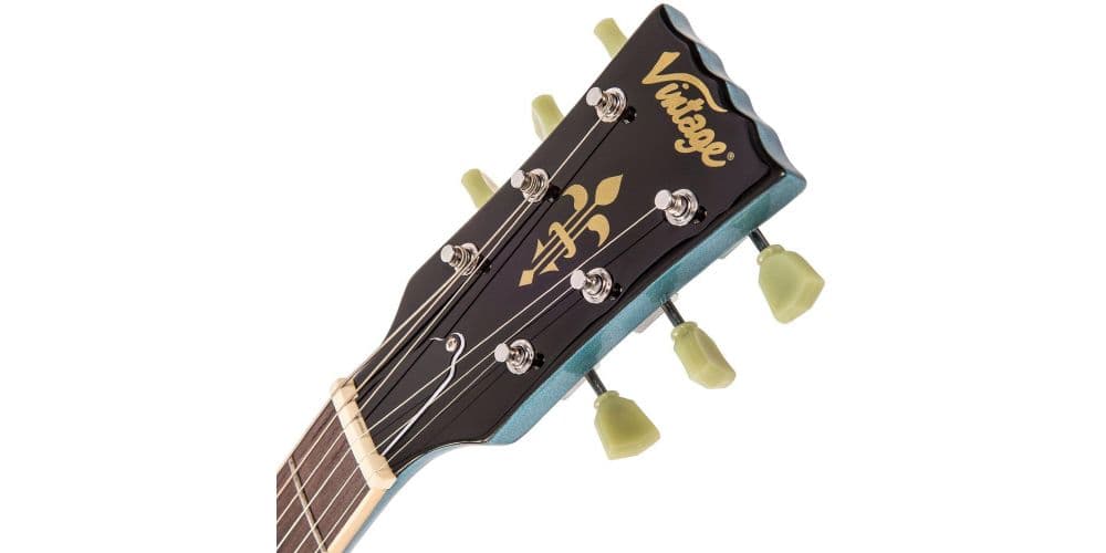 Vintage VS6 Vibrola Gun Hill Blue Guitarra Eléctrica Vintage VS6 Vibrola Gun Hill Blue