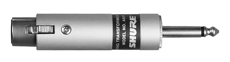 SHURE A85F Transformador Adaptador de Impedancia XLR h Jack m