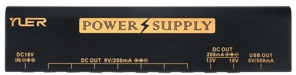 YUER SLIM POWER SUPPLY Fuente de alimentación mútiple para pedales de efectos