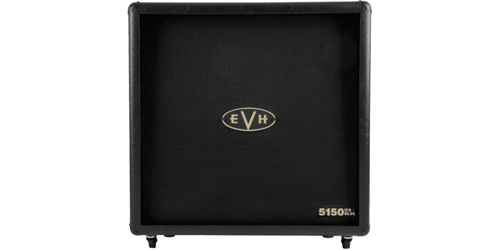 EVH 5150 IIIS EL34 4 x 12 Cabinet Black & Gold. Pantalla para Guitarra Eléctrica 5150 IIIS EL34 4x12 Cab BLK&GLD