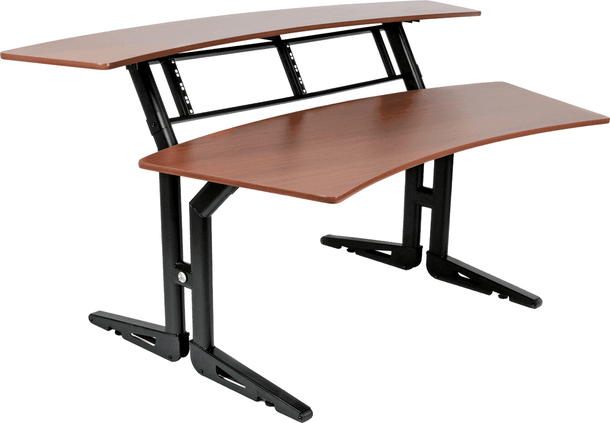 Quik Lok Z-630CY Mueble Estudio con Dos Niveles & Soporte Rack