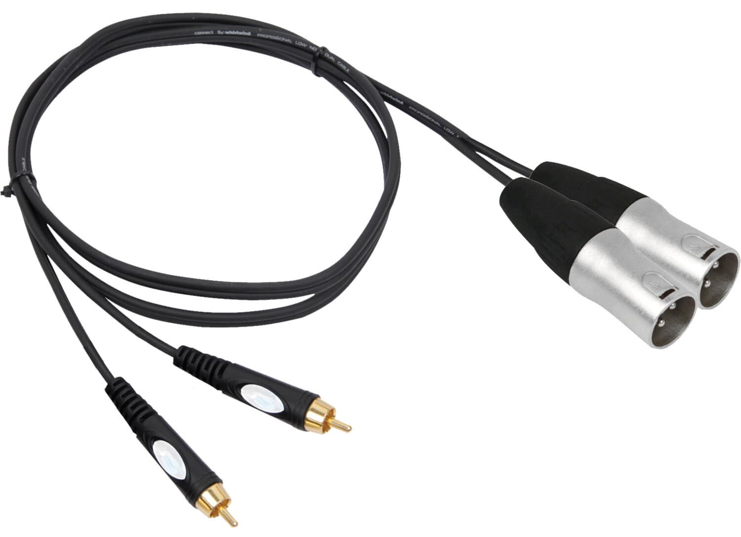 BST XLRM/RCAM Cable RCA a XLR Doble