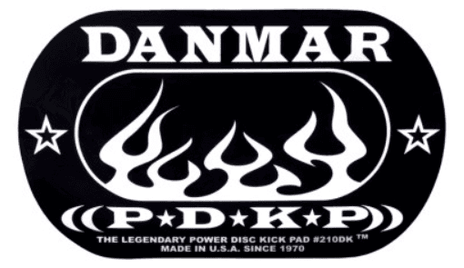 Danmar Percussion Double kick bass drum impact pad Flame Refuerzo para parche de bombo