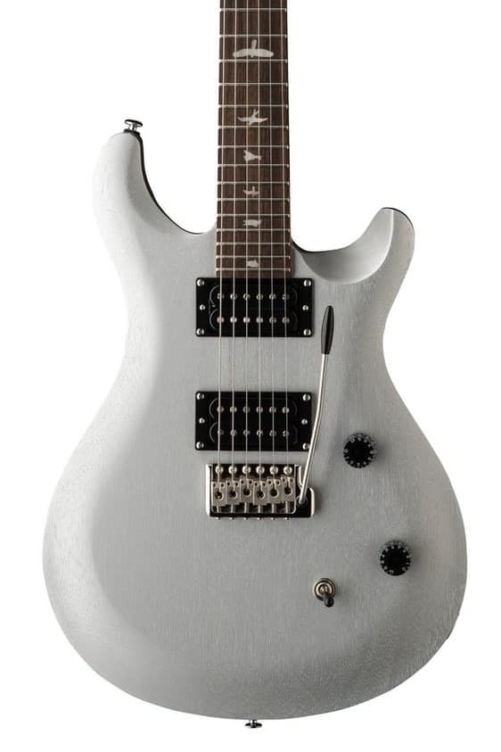 PRS SE CE24 Satin Metallic Silver Guitarra Eléctrica