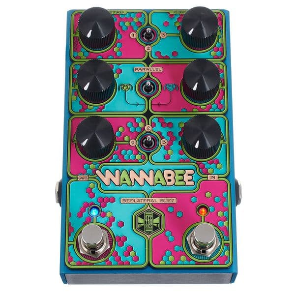 Beetronics Wannabee Beelateral Buzz Pedal Overdrive Dual
