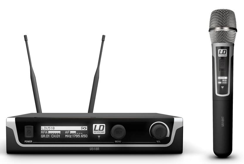 LD Systems U518 HHC Sistema Inalámbrico con Micrófono de Mano de Condensador